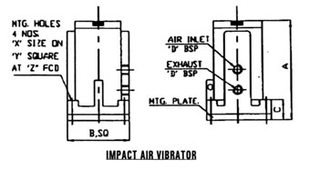 Impact air vibrator